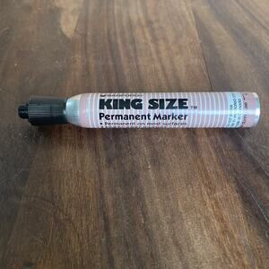 Vintage Sanford King Size Permanent Marker #15000 Black Ink Metal Working